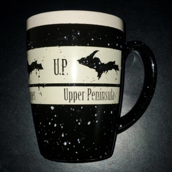 Black and White Upper Peninsula Mug - Picture 2 of 8